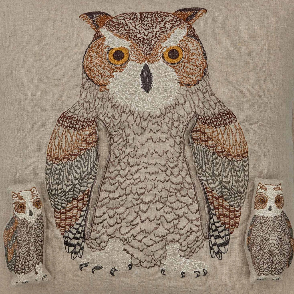 Owl Mama Square Pocket Pillow