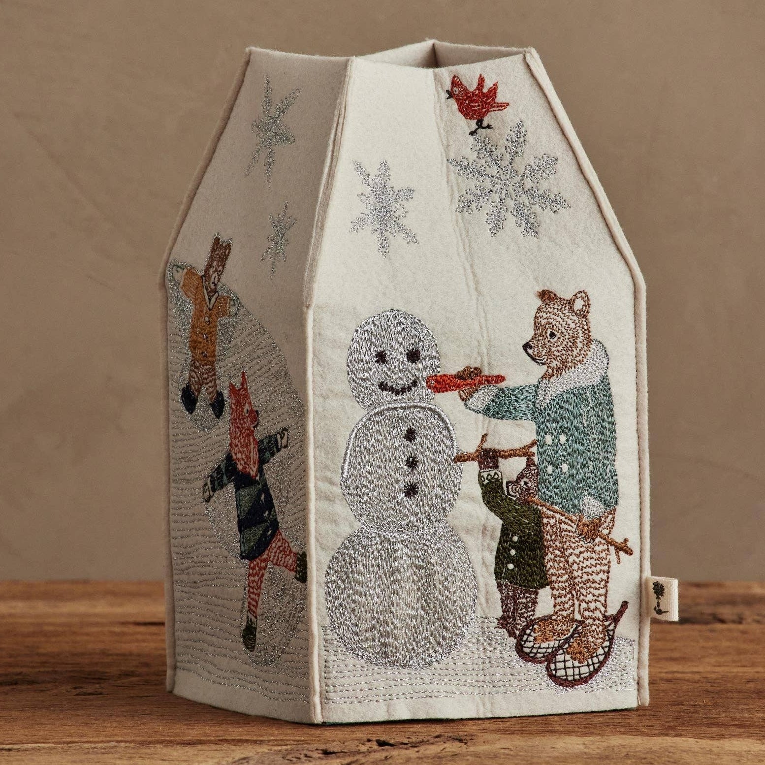 Snow Day Tissue Box Cover