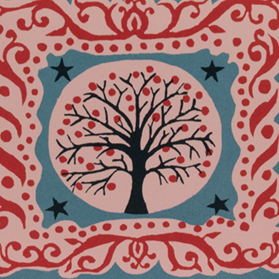 Small Card: Tree and Stars