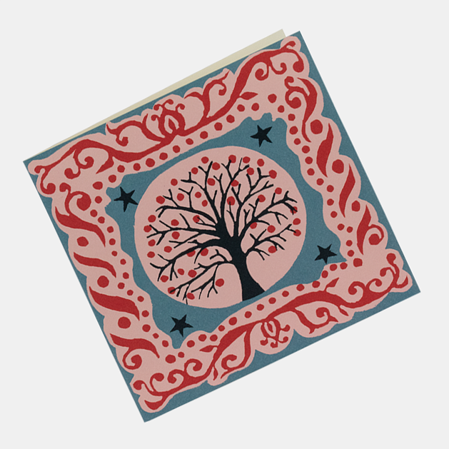 Small Card: Tree and Stars