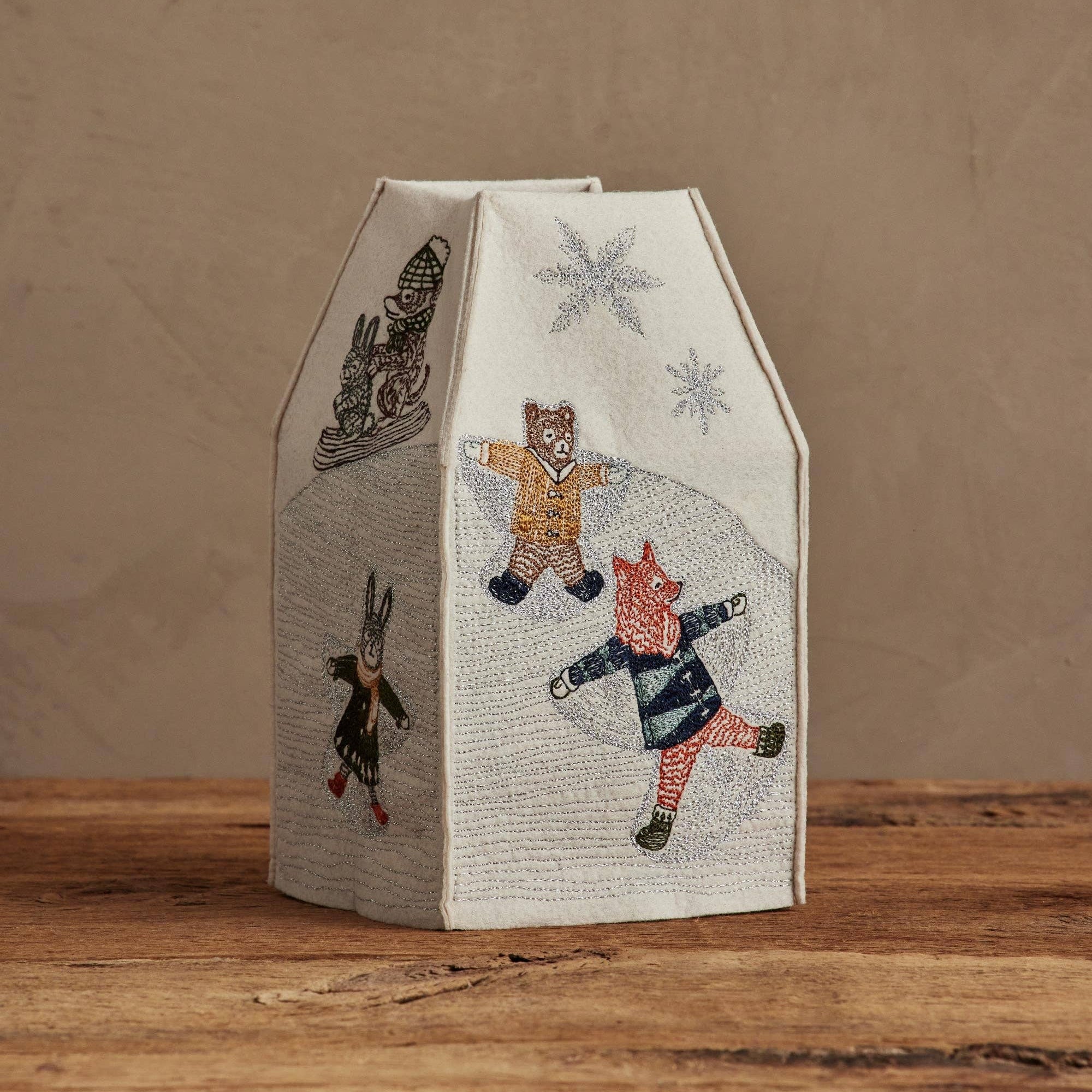 Snow Day Tissue Box Cover