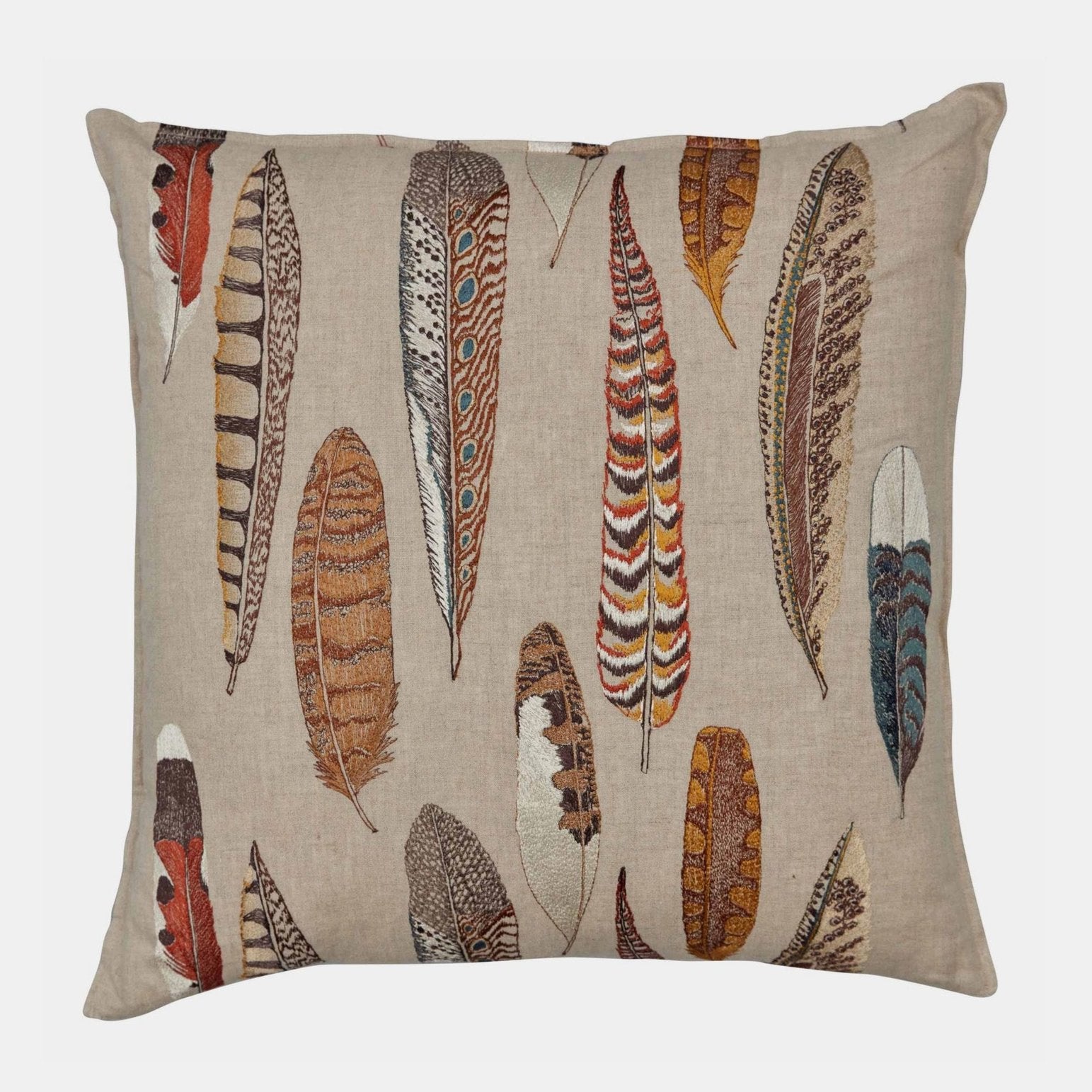Falling Feathers Square Pillow