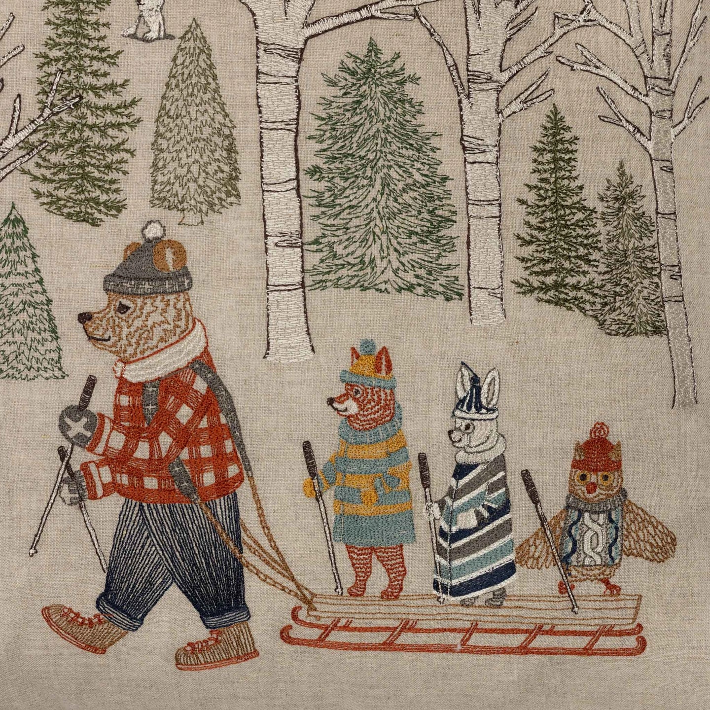 Winter Fun Square Pillow