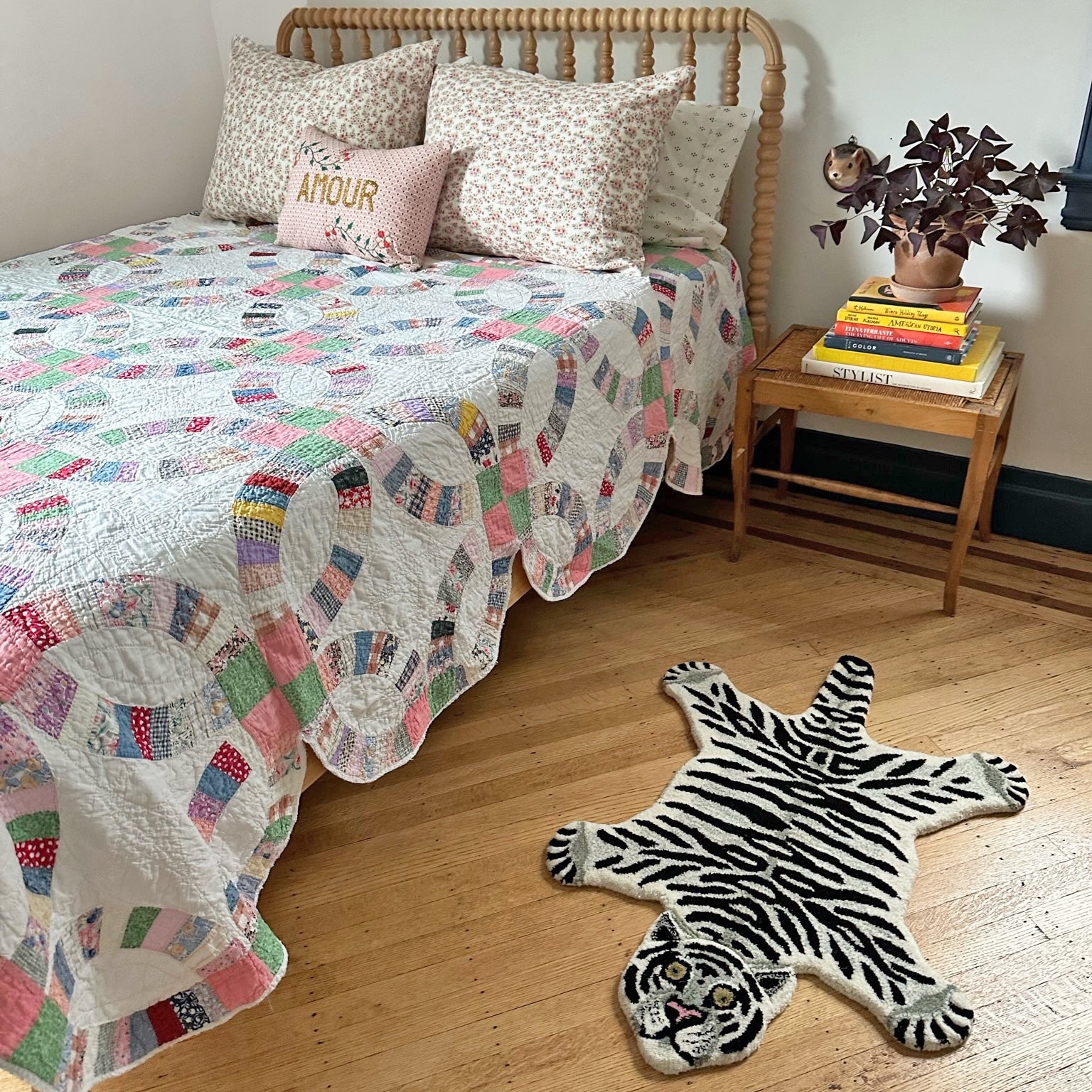 Snowy Tiger Small Rug