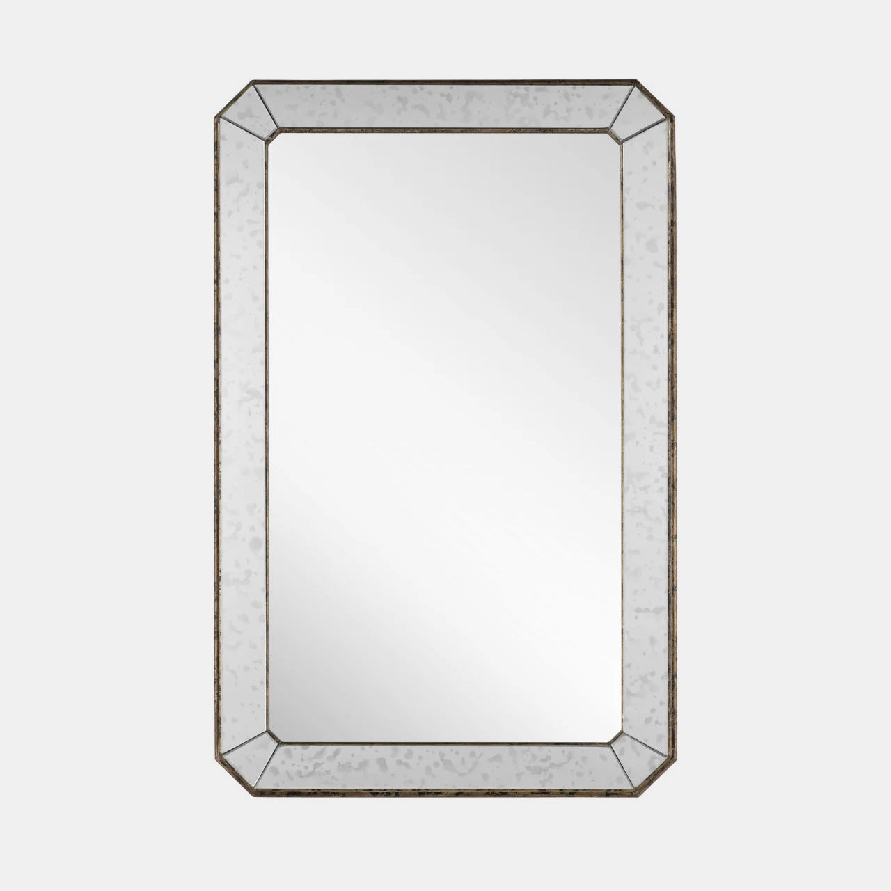 Antiqued Rectangular Mirror