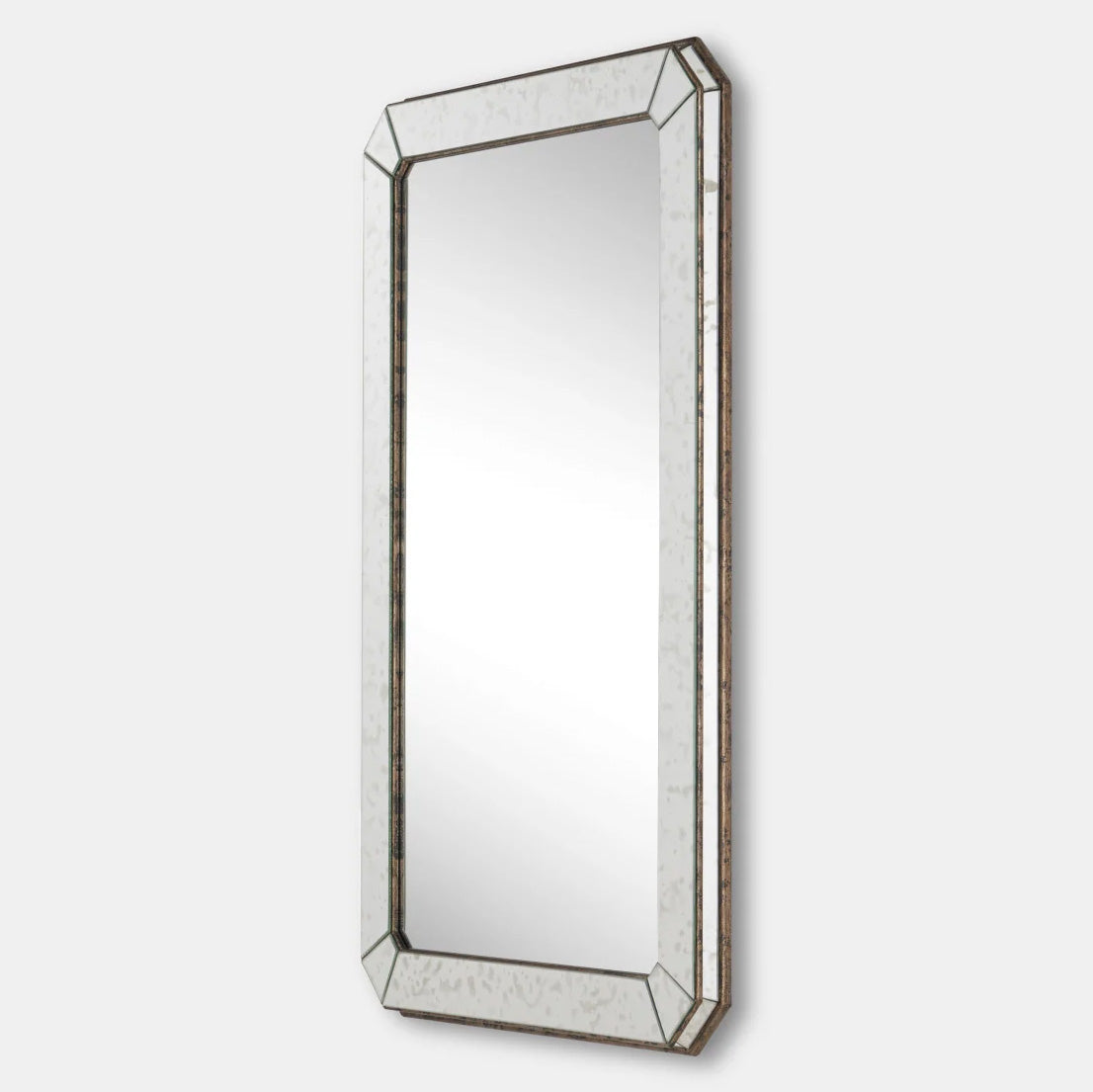 Antiqued Rectangular Mirror