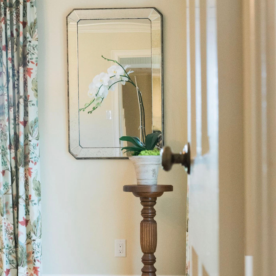 Antiqued Rectangular Mirror