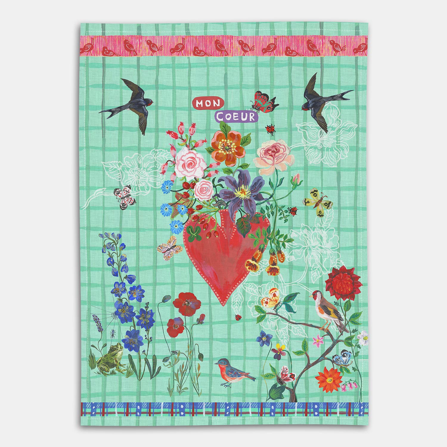 Mon Coeur Tea Towel
