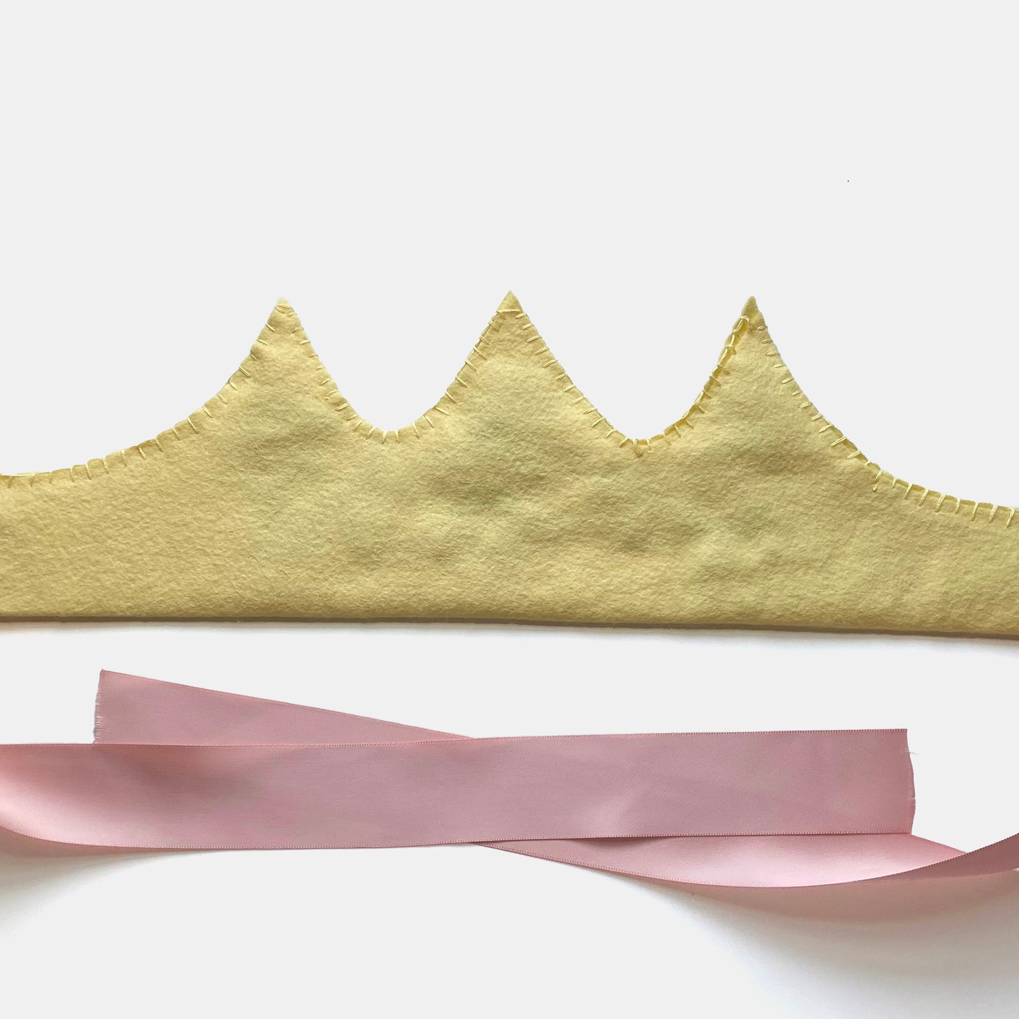 Handmade Felt Crown in Strawberry Patch