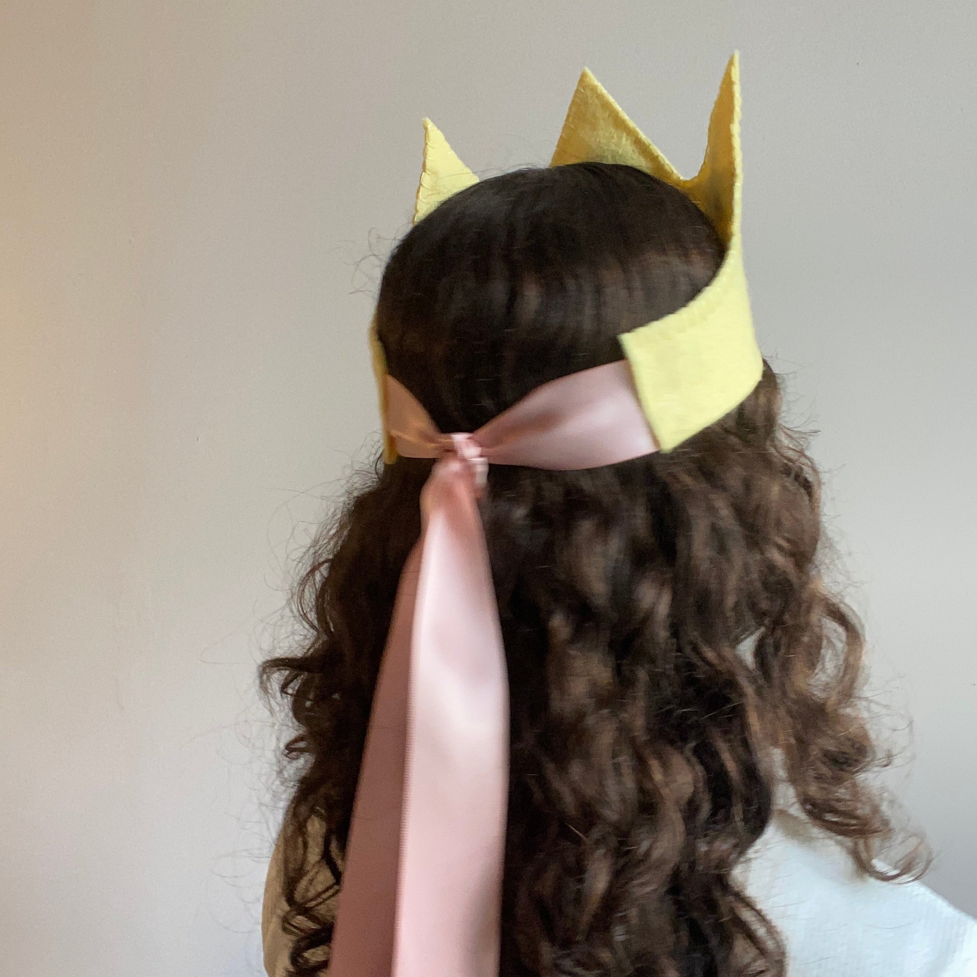 Handmade Felt Crown in Strawberry Patch