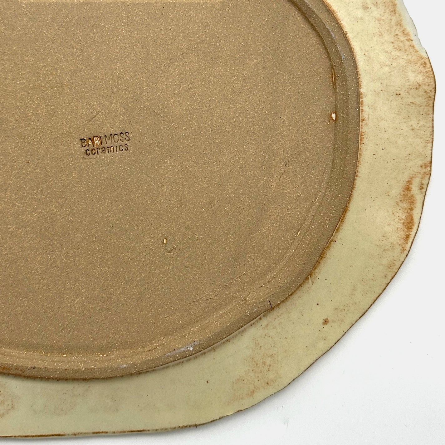 Rounded Serving Platter in Natural