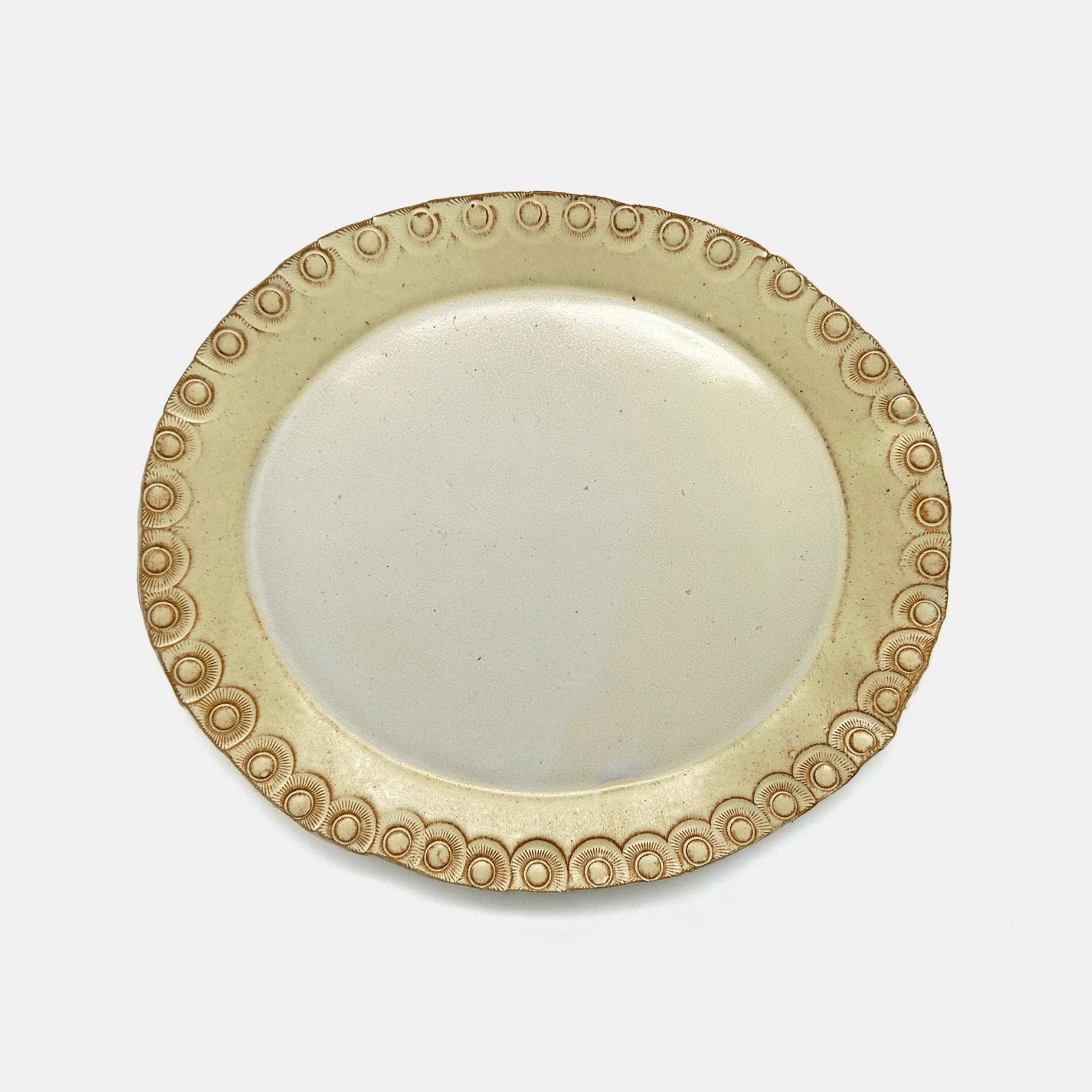 Rounded Serving Platter in Natural