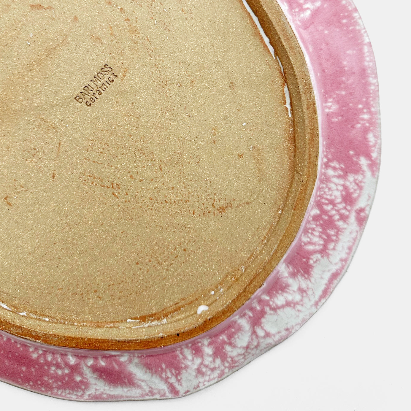 Rounded Serving Platter in Pink