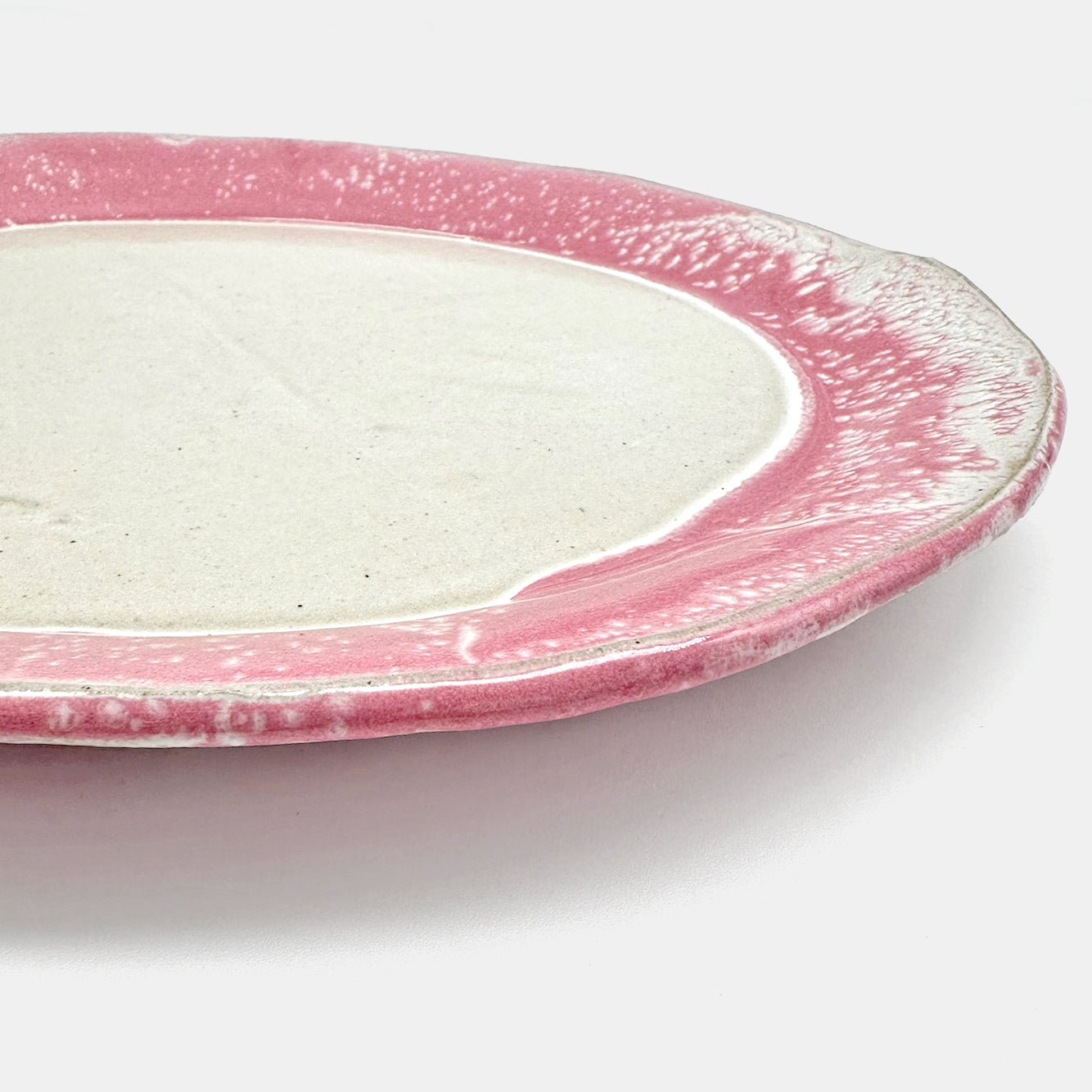 Rounded Serving Platter in Pink