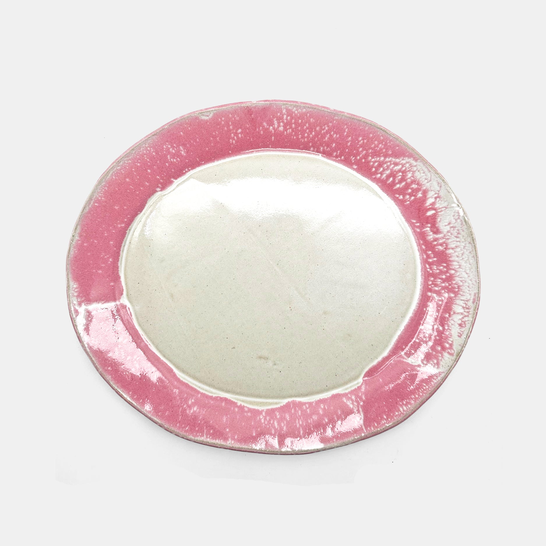 Rounded Serving Platter in Pink