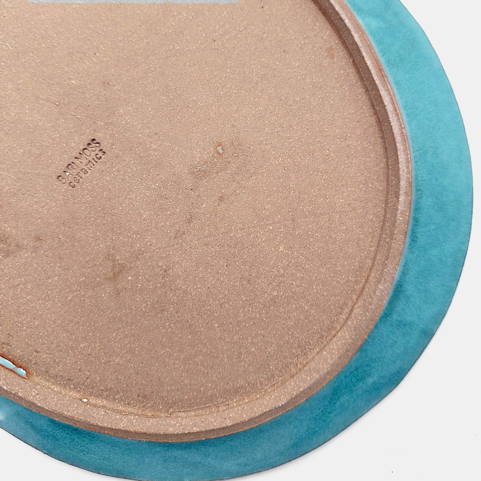 Rounded Serving Platter in Teal