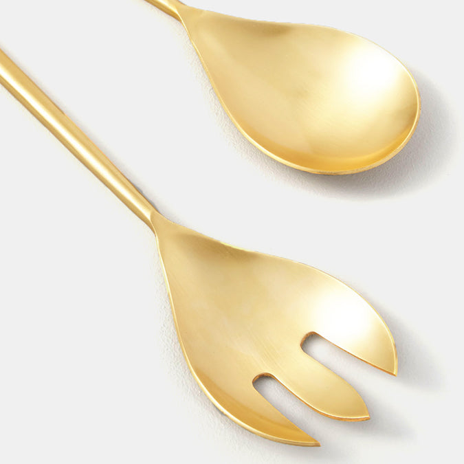 Matte Gold Serving Set