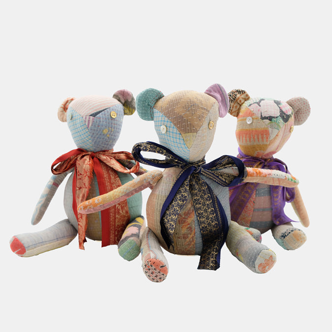 Kantha Teddy Bear Art Doll