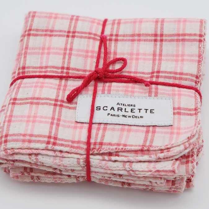 Bise Lipstick Napkins: Set of 4