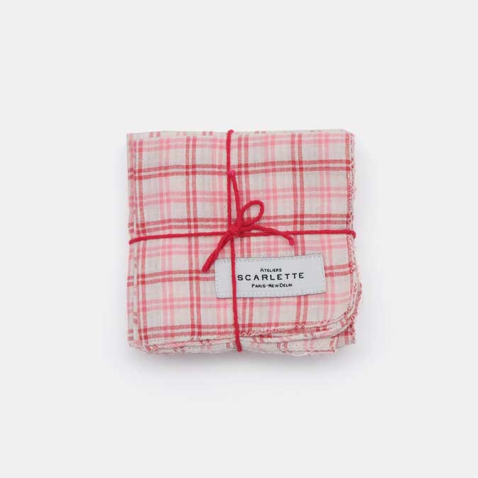 Bise Lipstick Napkins, set of 4