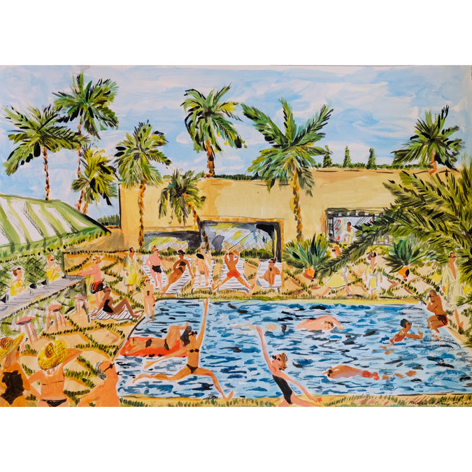 Blue Sky Pool Party by Pauline de Roussy de Sales