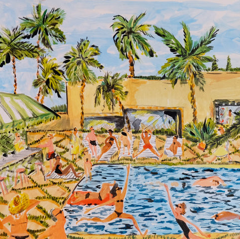 Blue Sky Pool Party by Pauline de Roussy de Sales