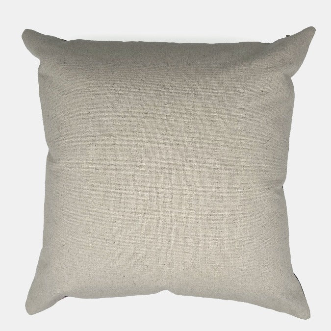 One of a Kind Burgundy Suzani Square Pillow