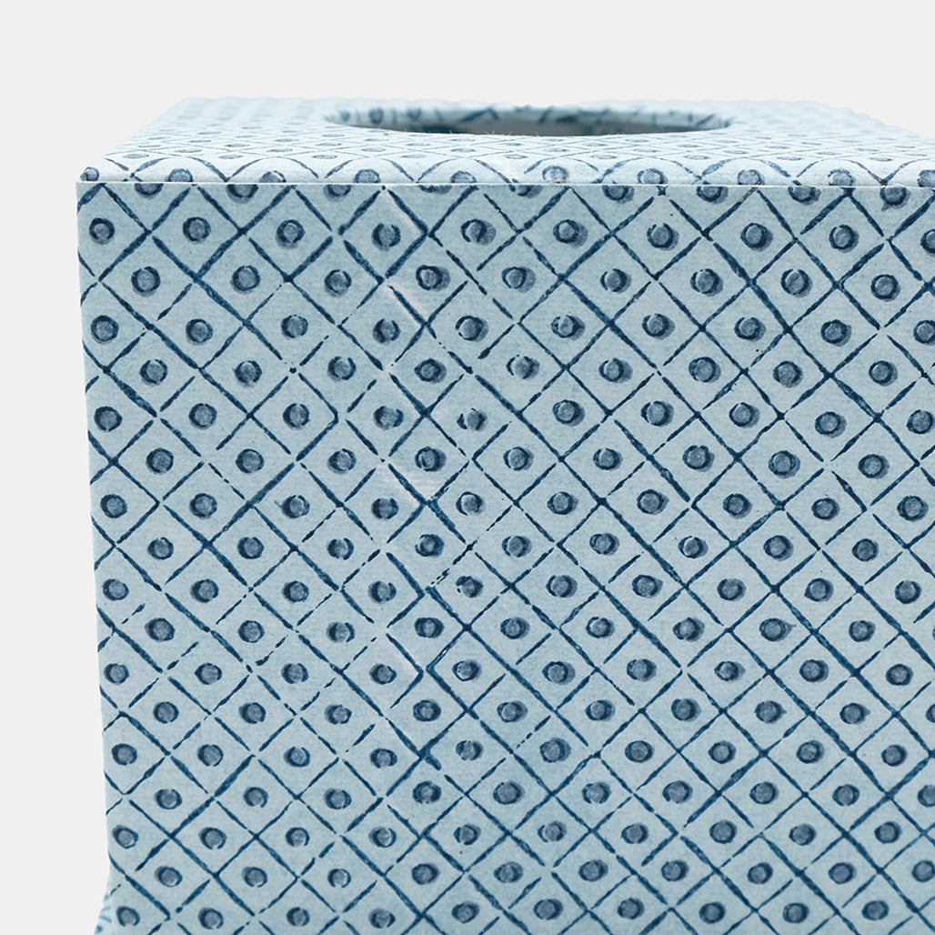 Blue Dot Tissue Box