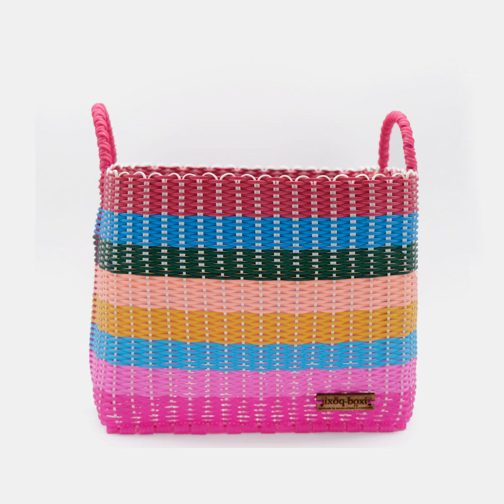 Multi Stripe Boxi Storage Basket