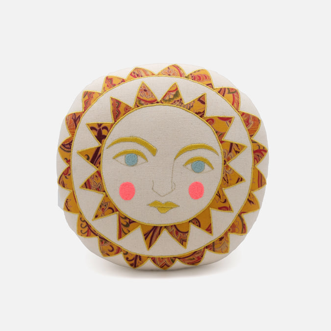 Bright Neon Sun Pillow