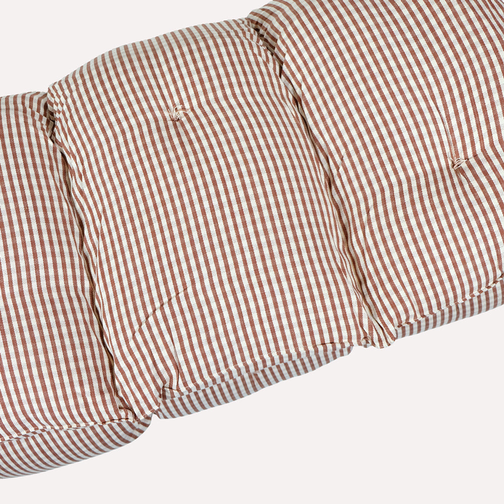 Brown Gingham Throw Bed