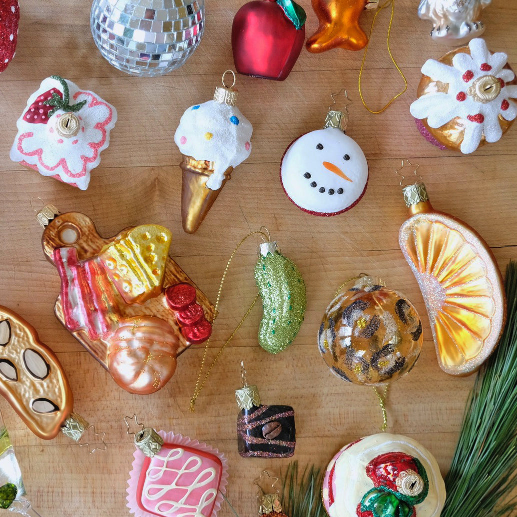 Cake with Strawberries Ornament