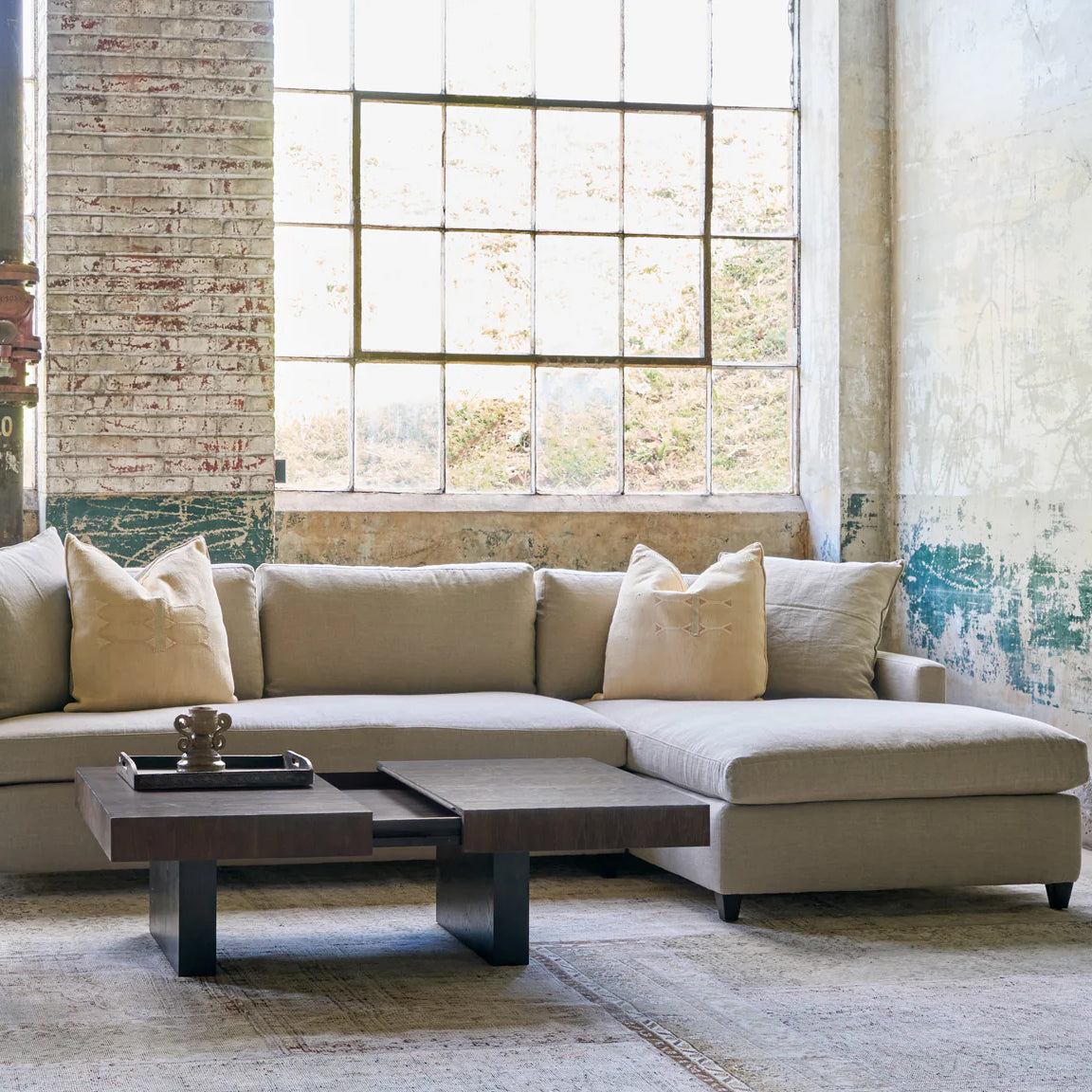 Essentials Louis 2 Piece Sectional: Made to Order