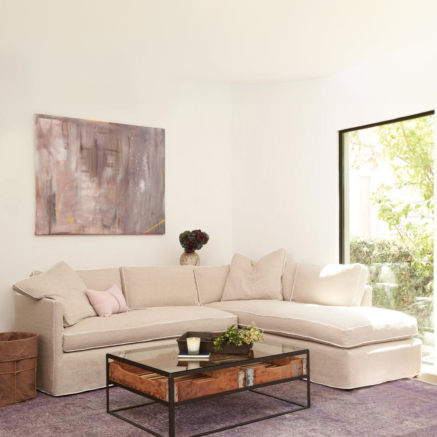 Renata 2pc Sectional Sofa: Made to Order