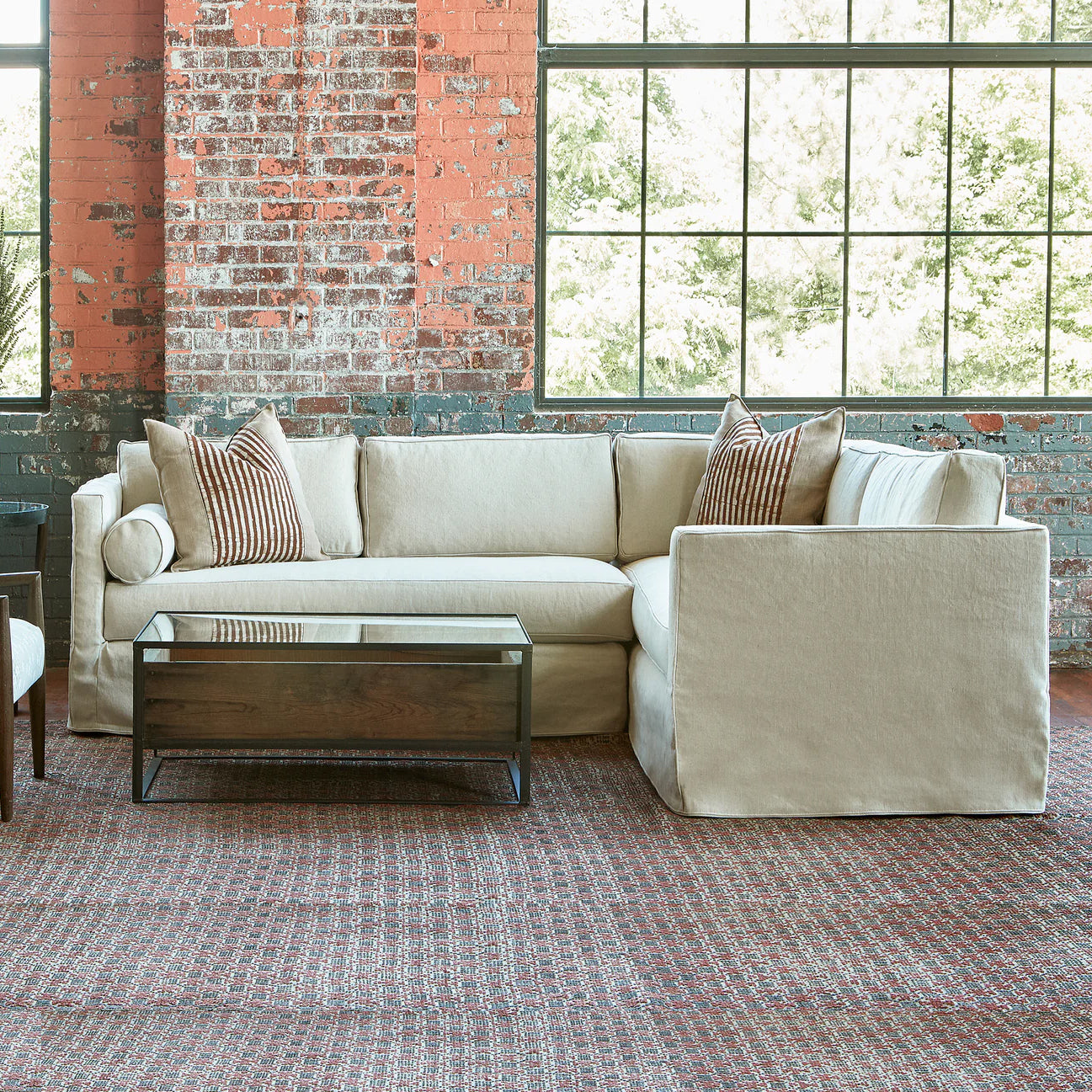 Vista 2 Arm Sectional Sofa: Made to Order