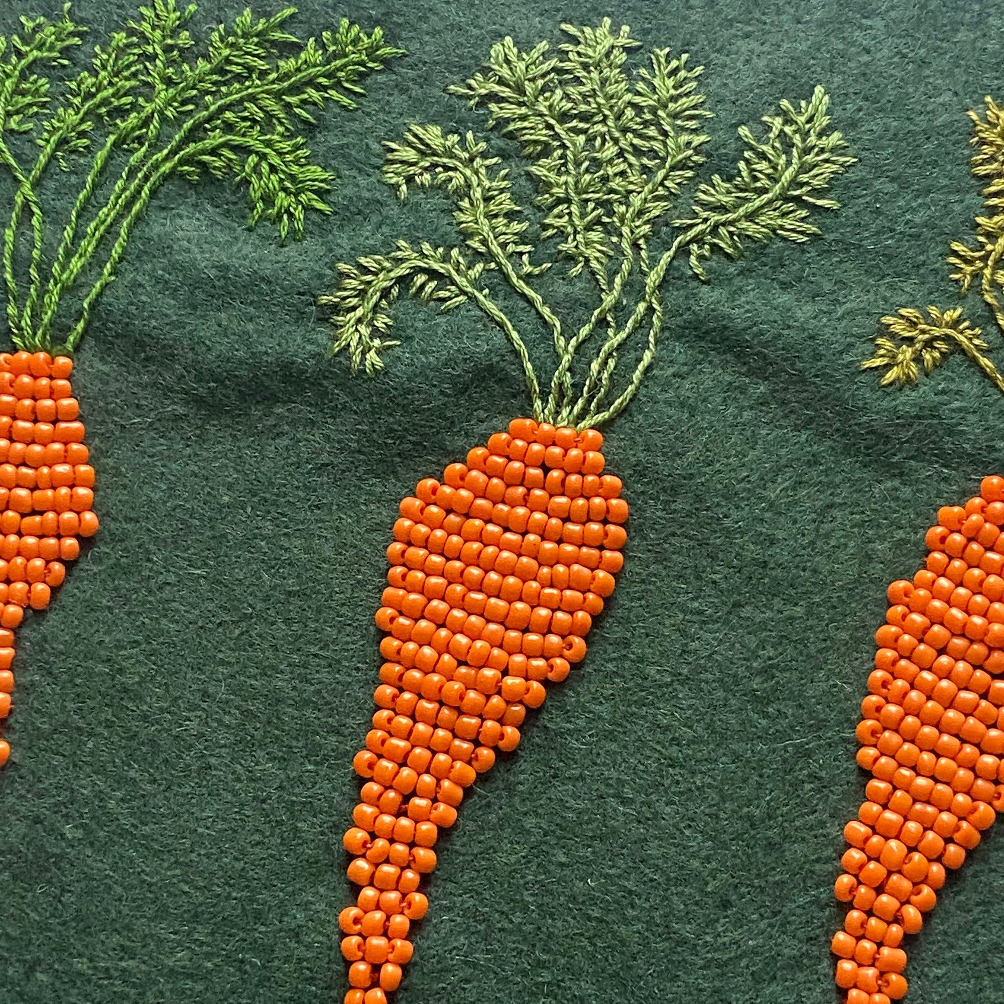 Handmade Carrots Wall Hanging