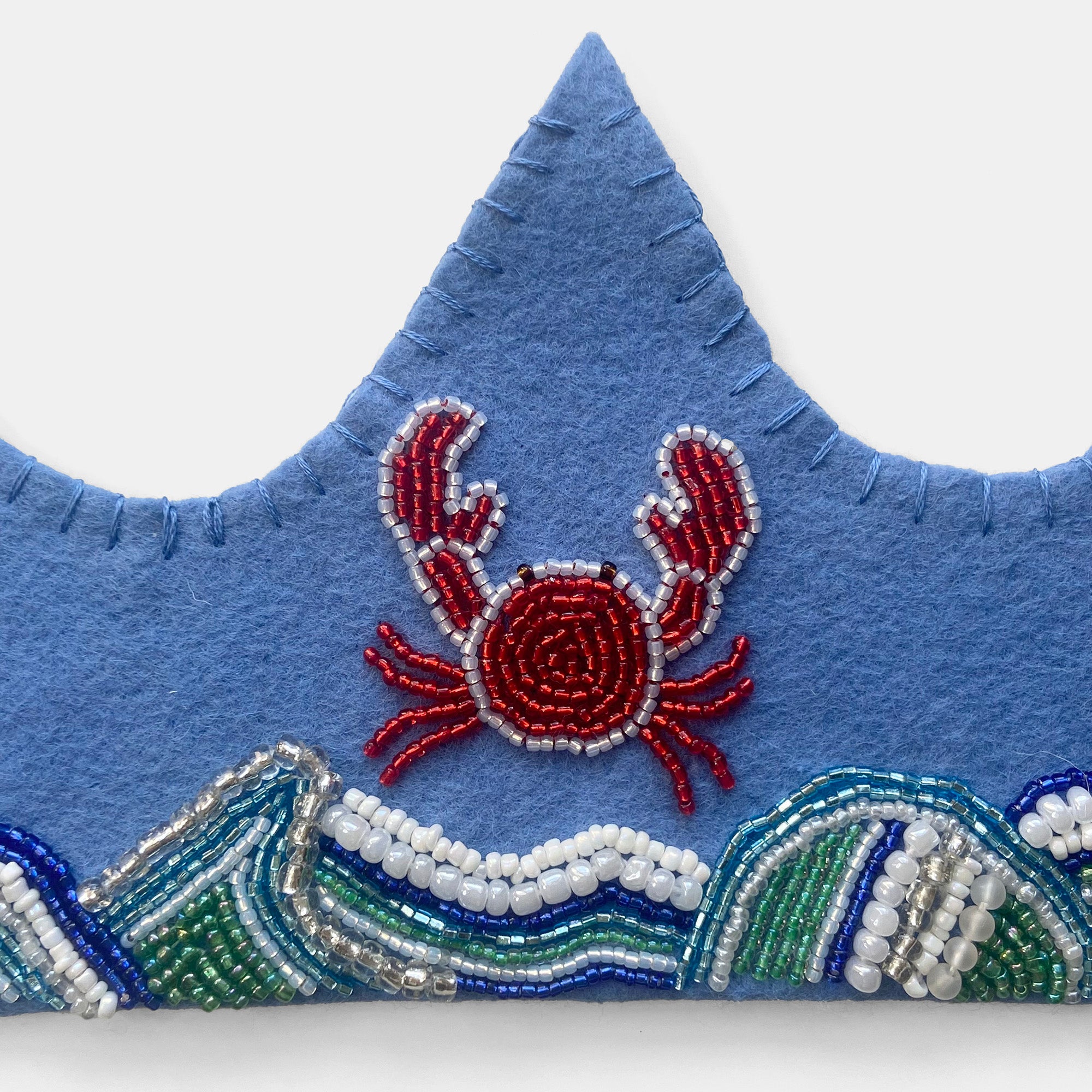 Zodiac Handmade Felt Crown in Cancer
