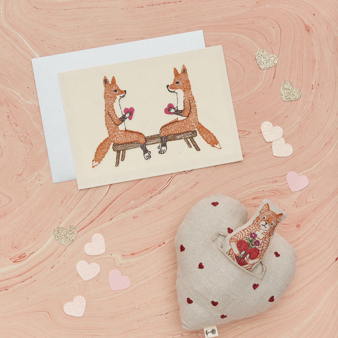 Smitten Foxes Card