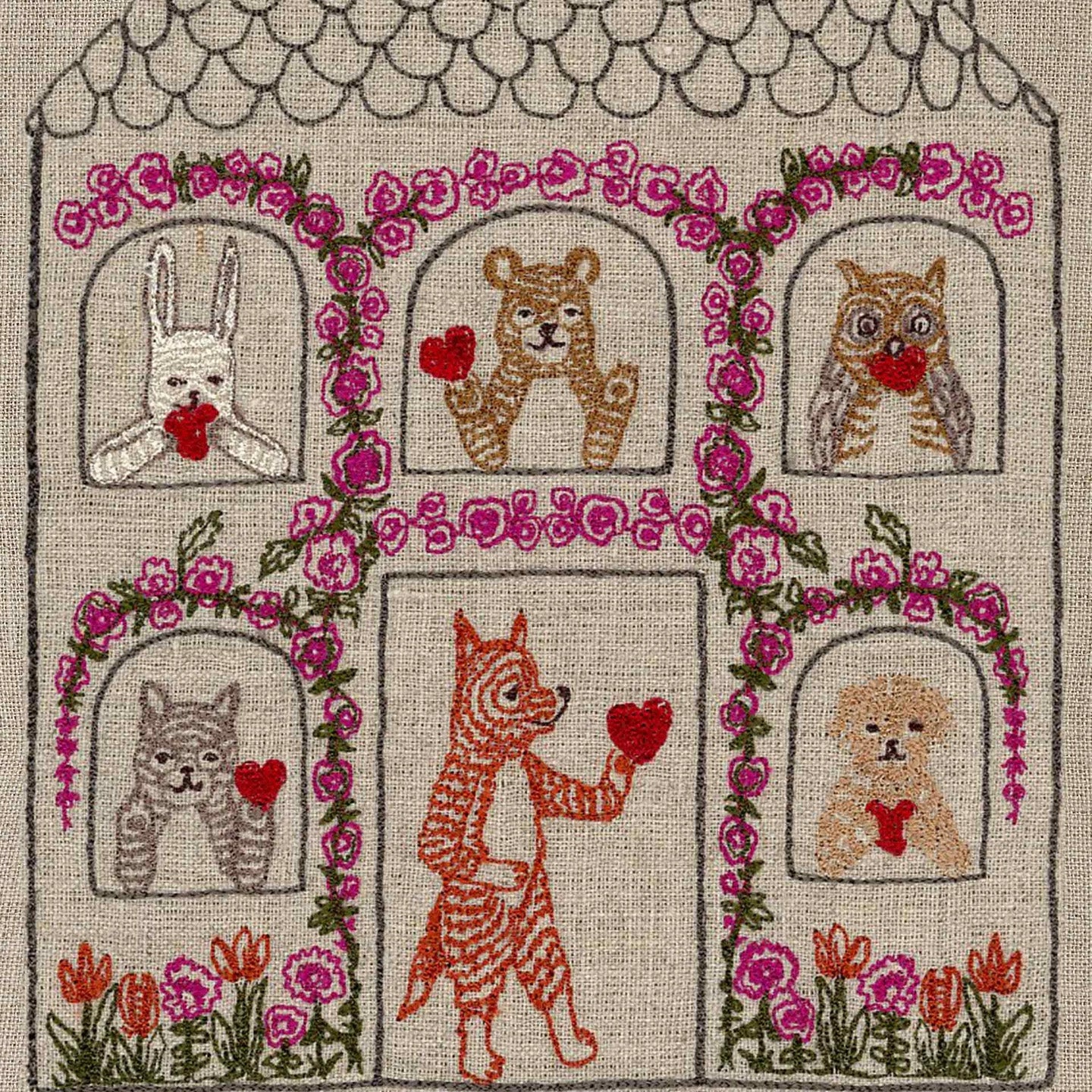 Home Is Where the Heart Is Tea Towel