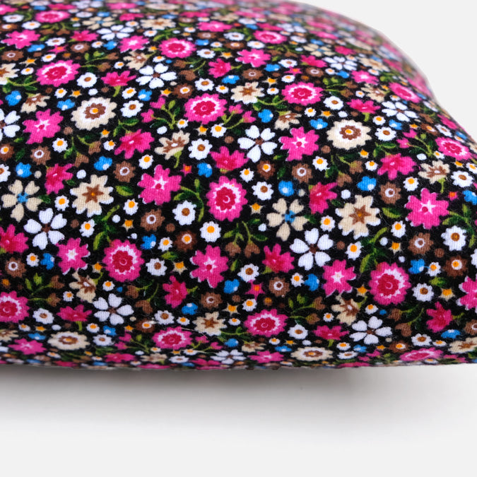 Dark Pink Daisies Pillow, lumbar
