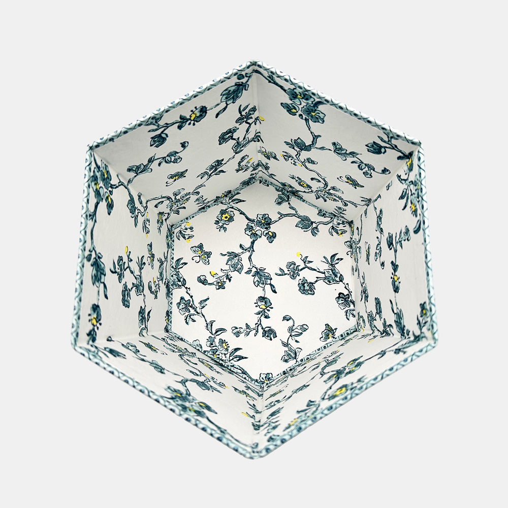 Blue Dot Wastebasket