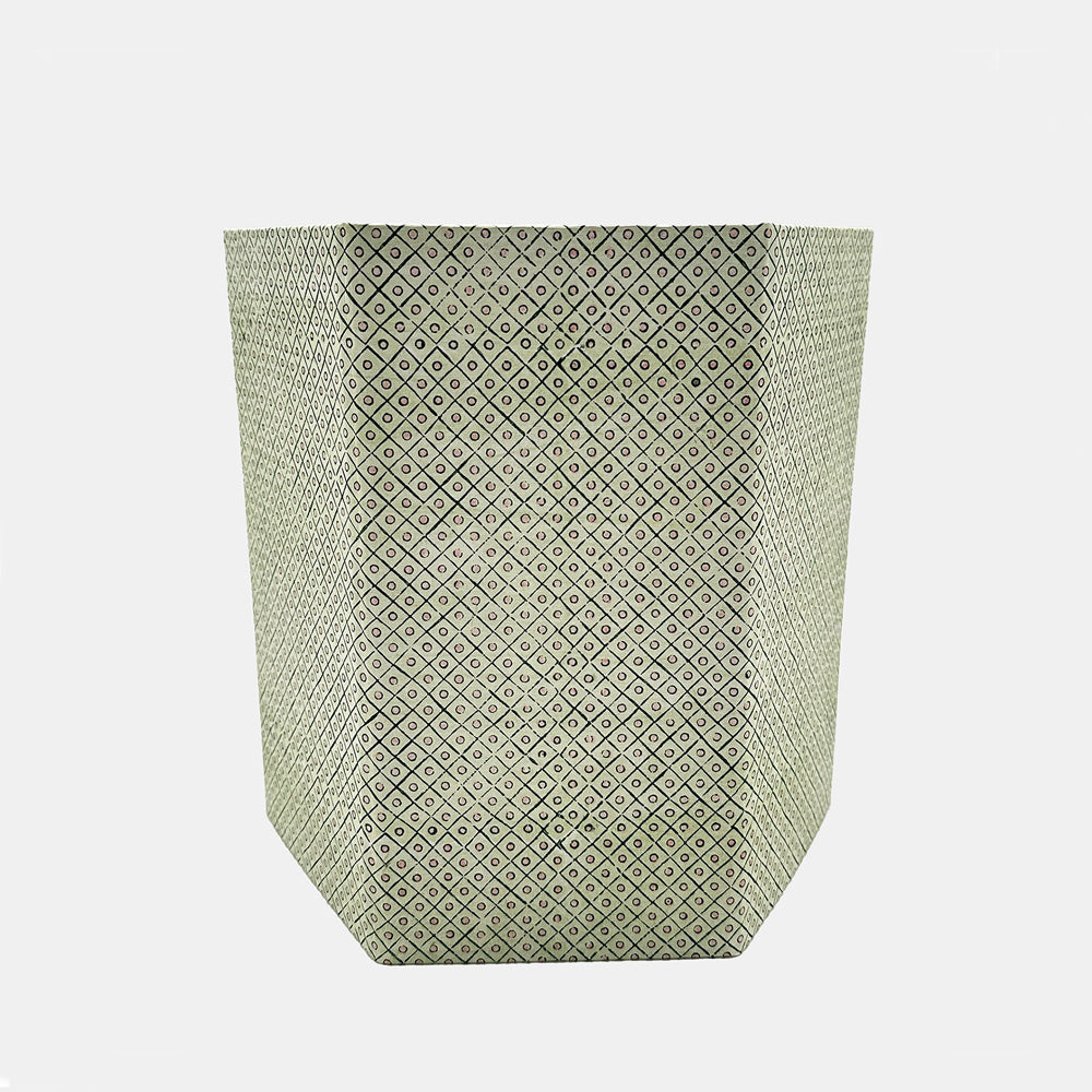 Green Dot Wastebasket