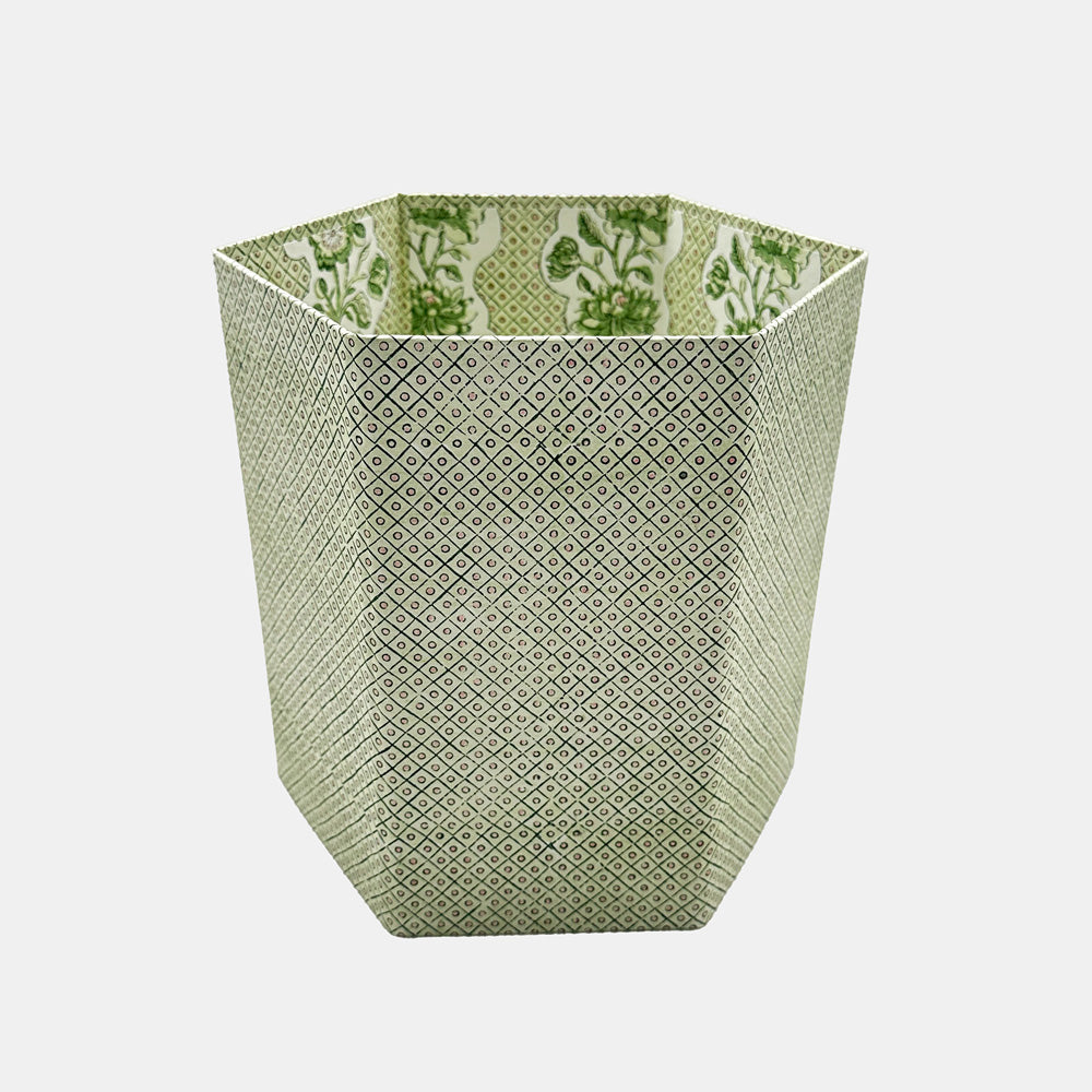 Green Dot Wastebasket