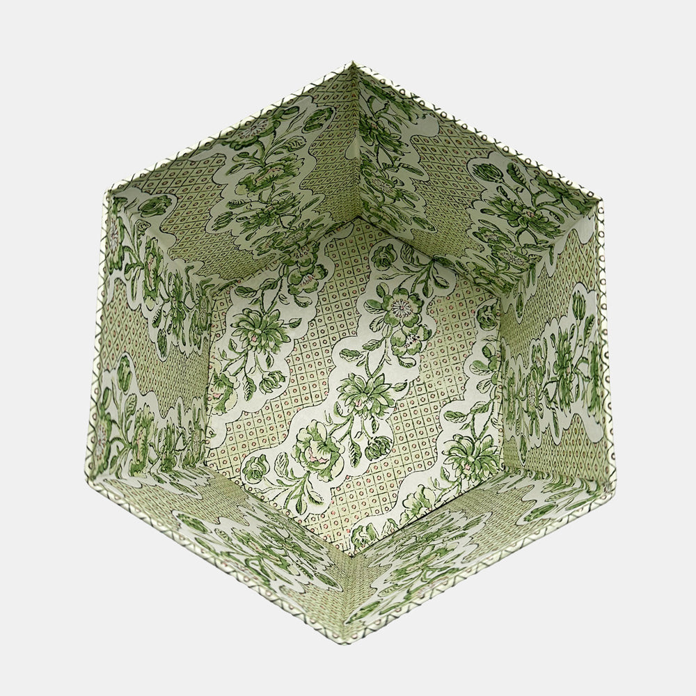 Wastebasket in Dot Green