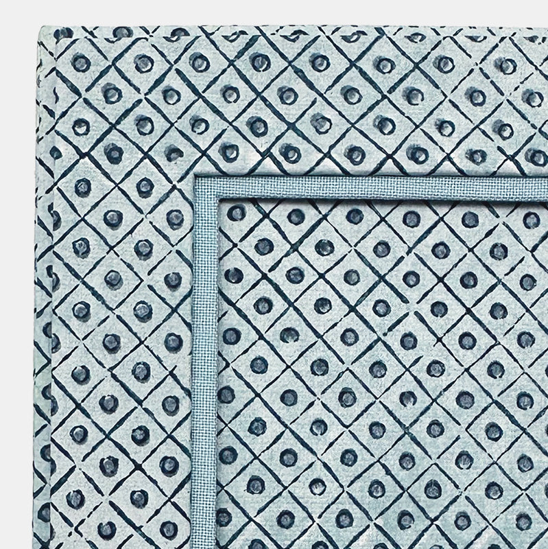 Picture Frame in Dot Blue
