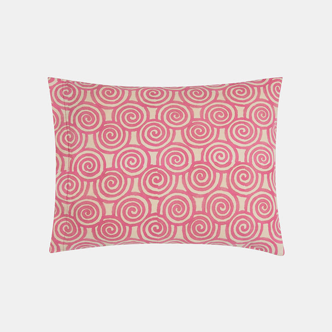 Lisa Corti Baby Pillow Camelia Pink at Collyer's Mansion