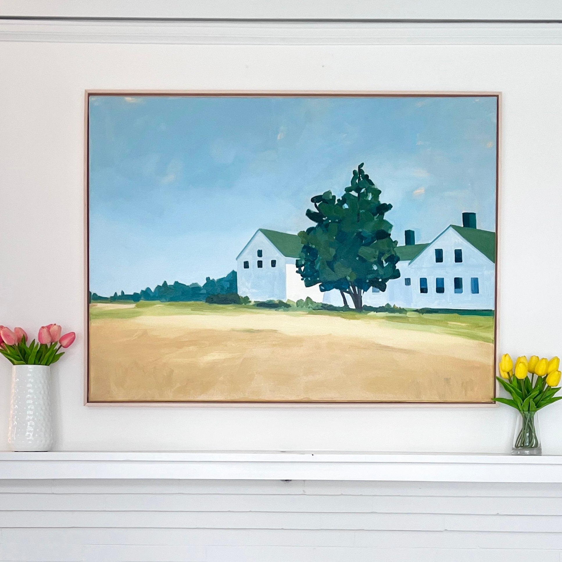 Field and Farmhouse by Claire Cushman