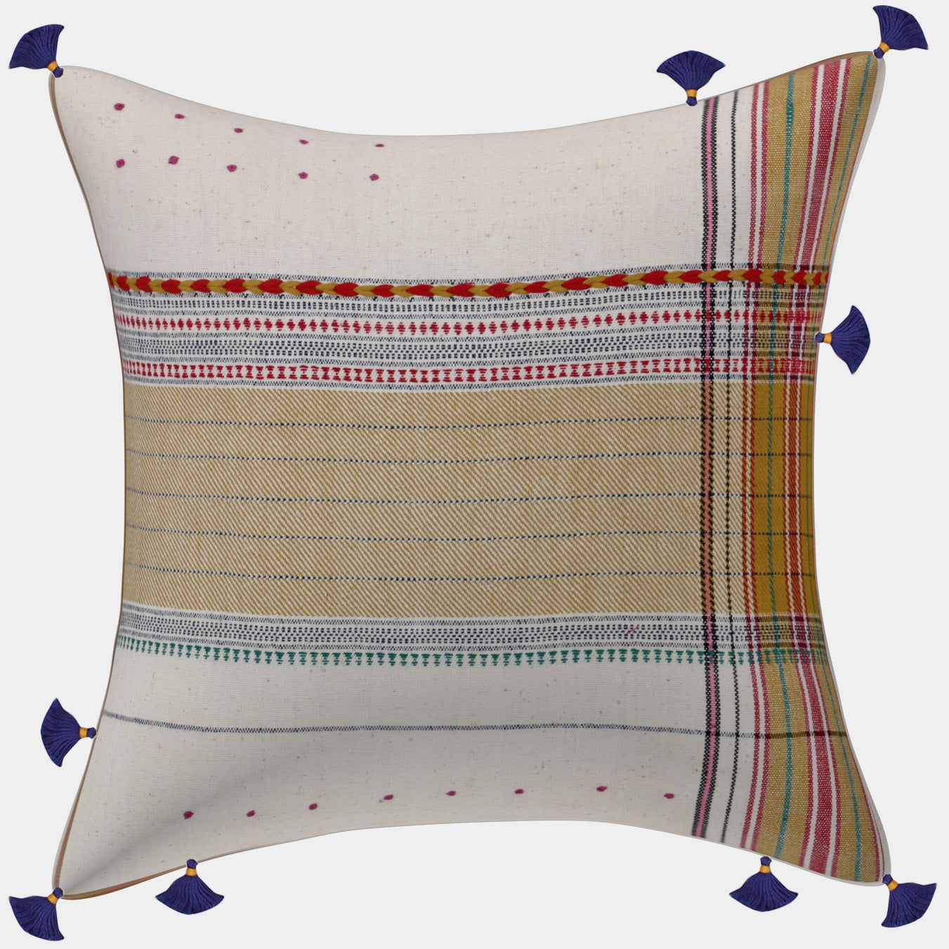 Handloom Square Pillow Ahir 45