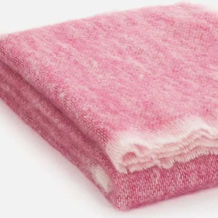 Mooneen Foxglove Mohair Throw