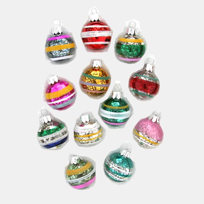 Painted Ball Ornament: Assorted